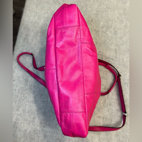 Coach vintage Ashley Magenta Leather handbag F19243 - Picture 8 of 11